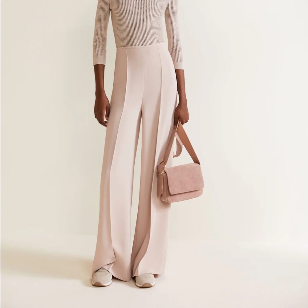Mango high waisted palazzo pants